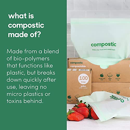 Compostable Gallon Bags (100 Count)
