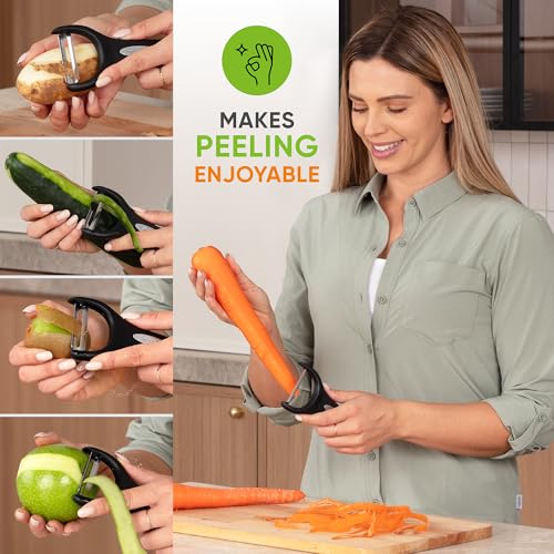 Set of 2 Stainless Steel Y Shaped Vegetable Peeler for Kitchen (2 Count)
