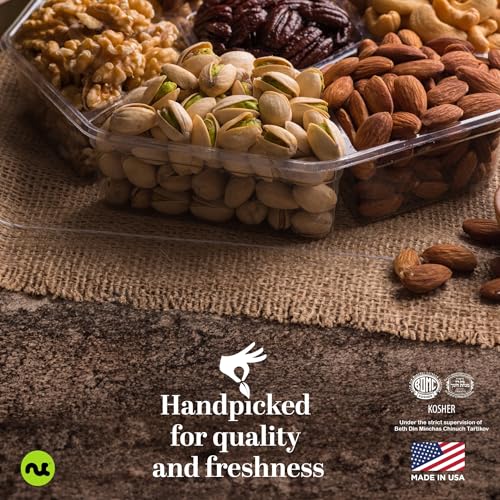Mixed Nuts Gift Basket in Black Gold Box (32 Ounce)