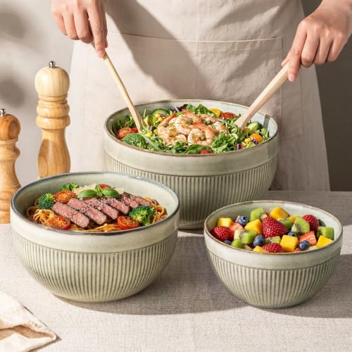 Ceramic Mixing Bowls Set of 3 (3 Count)