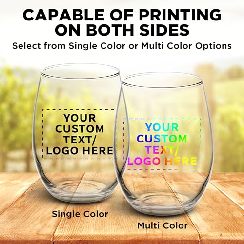 50 ARC Stemless Wine Glasses Set (50 Count)