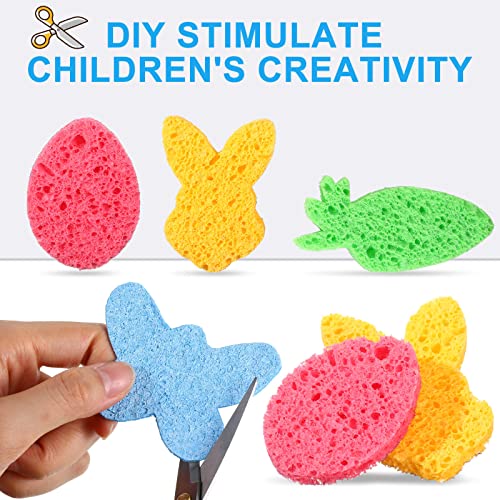100 Pieces Compressed Wood Pulp Dish Sponges for Kitchen