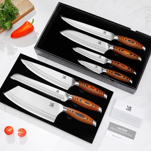 7 PCS Kitchen Knife Set (7 Count)