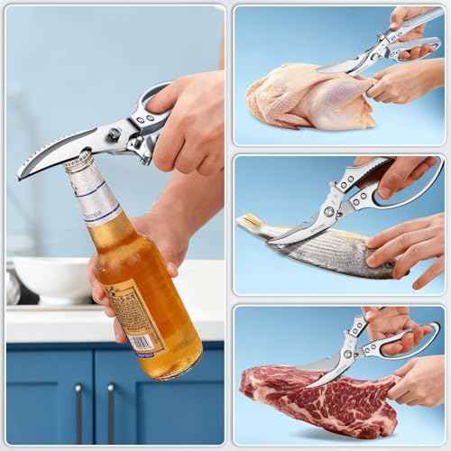 Silver Kitchen Scissors Set
