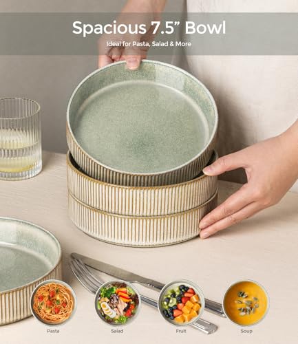 7.5 Inch Pasta Bowls Set of 6 (6 Count)