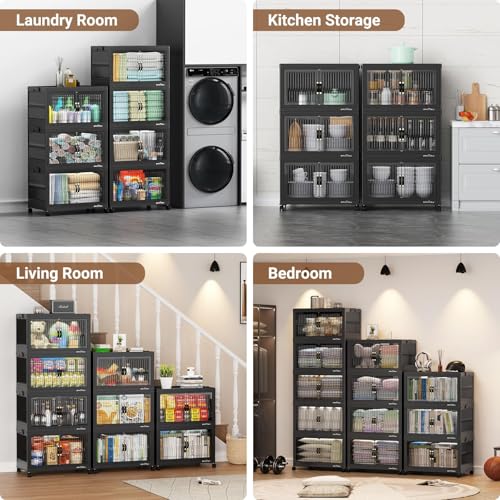 400Qt Stackable Storage Bins with Lid (4 Count)