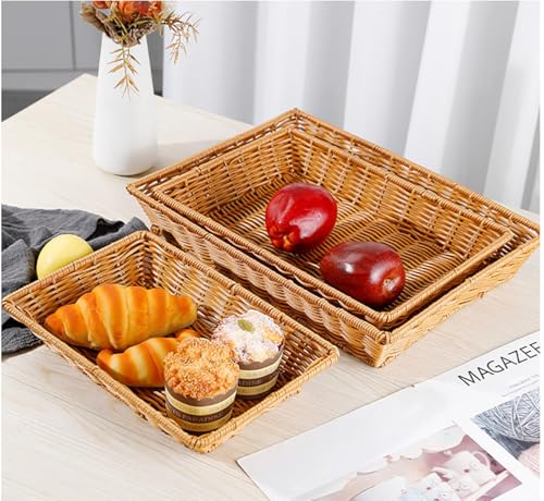 Poly Wicker Bread Basket