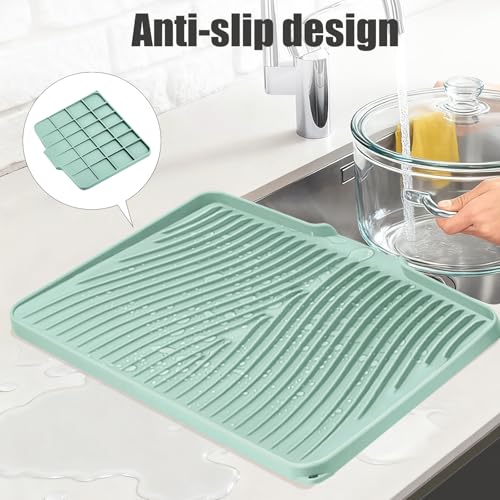 Silicone Dish Drying Mat for Kitchen Counter