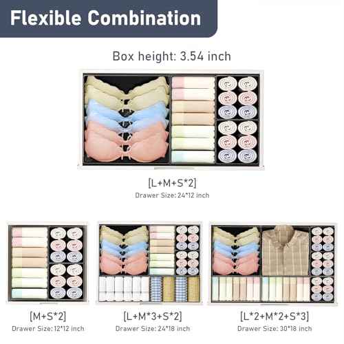 Drawer Organizer Clothes Storage (26 Count)