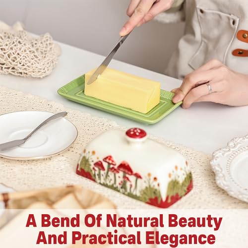 Ceramic Butter Dish with Lids