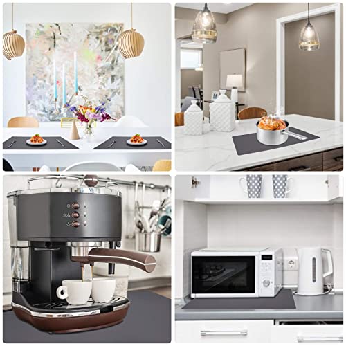 Gray Silicone Mats for Kitchen Counter (2 Count)