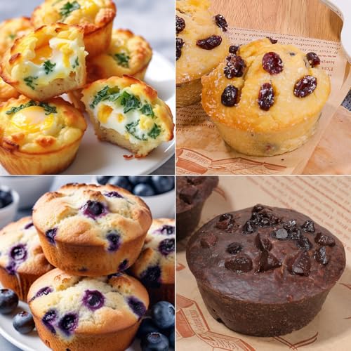 Silicone Muffin Pan with Metal Reinforced Frame Regular Size Muffin Pan with Handle Easy to Move 12 Cups for Baking Nonstick Muffin Tin BPA Free 1 Pack Red