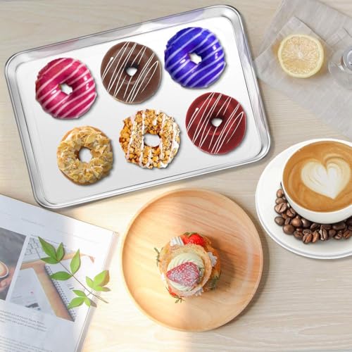 Baking Sheet Yododo Stainless Steel Baking Pans Tray Cookie Sheet Toaster Oven Tray Pan Cookie Pan
