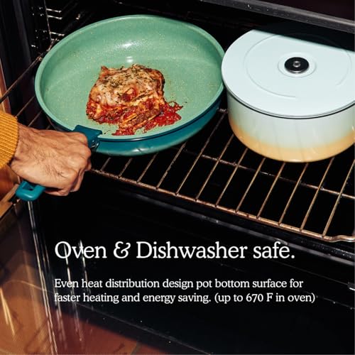 Ombré Titanium Ceramic Cookware Set Non Toxic (16 Ounce)