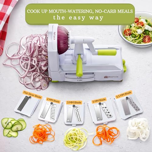 5 Blade Vegetable Spiralizer & Veggie Noodle Maker