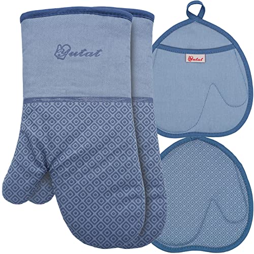 Silicone Oven Mitts (4 Count)