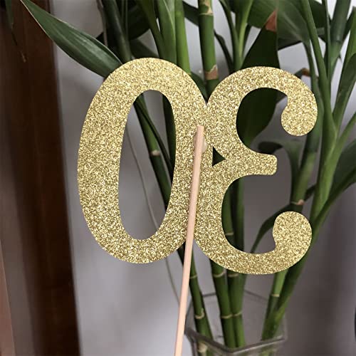 10Pcs Gold 30th Birthday & Anniversary Centerpiece Sticks (10 Count)