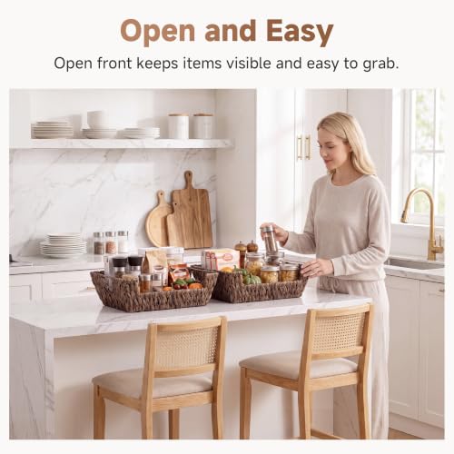 Pantry Baskets for Organizing (2 Count)
