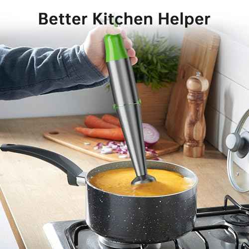 Immersion Blender Handheld Corded Hand Blenders Set 1100W
