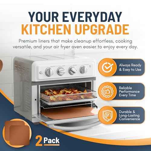 Toaster Oven Liners for Bottom of Oven (2 Count)