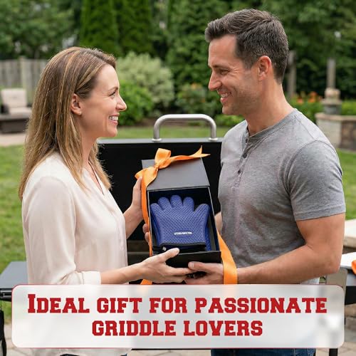 Silicone Griddle Grill Gloves Heat Resistant Oven Mitts