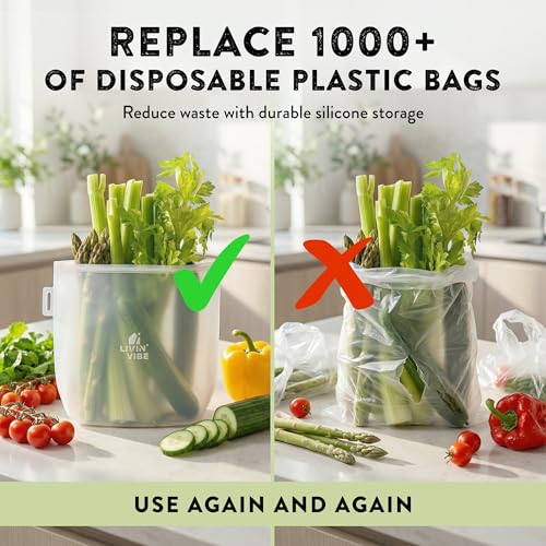 Reusable Silicone Food Storage Bags