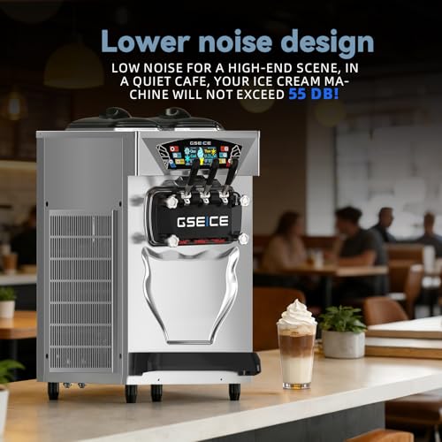 Commercial Soft Serve Ice Cream Machine 3 Flavor