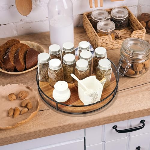 12" Acacia Wood Lazy Susan