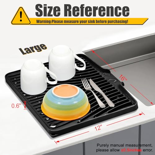 Silicone Dish Drying Mat for Kitchen Counter