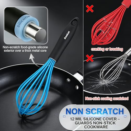 Silicone Kitchen Whisk Set of 4 (4 Count)