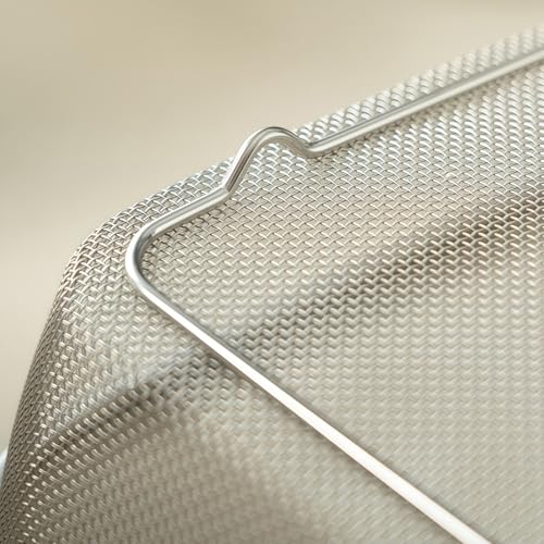 18 8 Stainless Steel Fine Mesh Strainer Basket with Feet