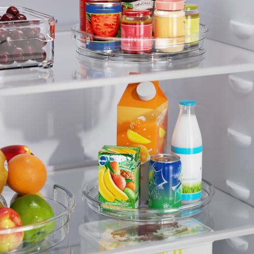 4 Pack Lazy Susan Organizer Turntable for Cabinet