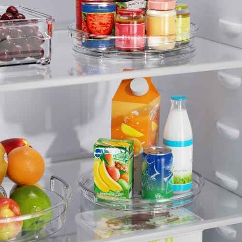 3 Pack 10.6'' Lazy Susan Organizer Turntable for Cabinet