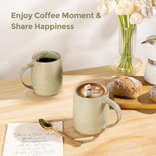 Large Coffee Mugs Set of 6 (6 Count)