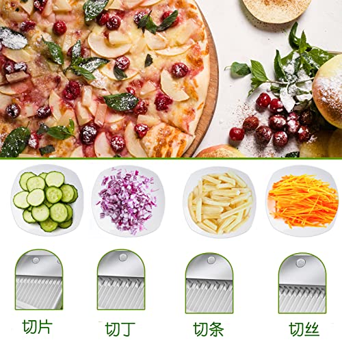 Safe Mandoline Slicer 5 in 1 Vegetable Cutter