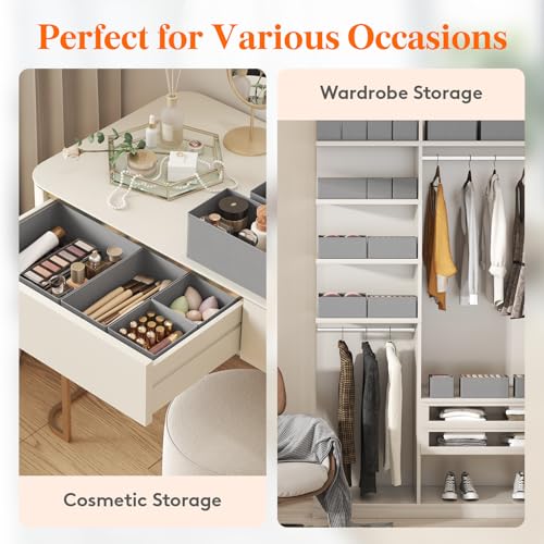 Drawer Organizer Clothes for Closet (24 Count)