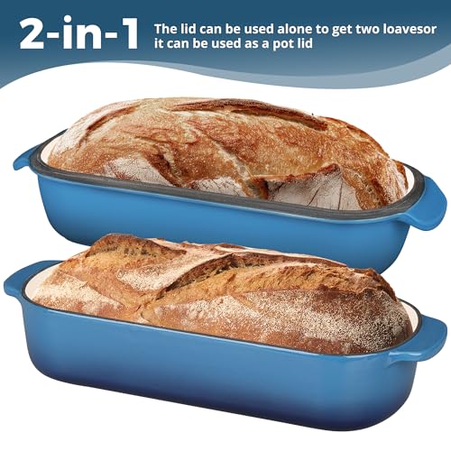 Enameled Cast Iron Loaf Pan with Lid