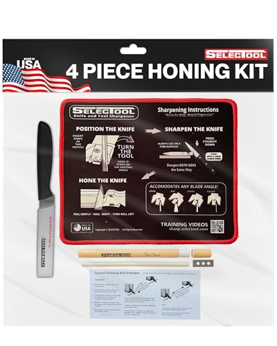 2 Piece Knife Sharpening Tool Kit with Practice Knife (2 Count)