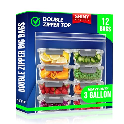 12 Count Double Zipper Jumbo Bags