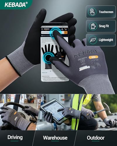 W2 Touchscreen Safety Work Gloves for Men & Women