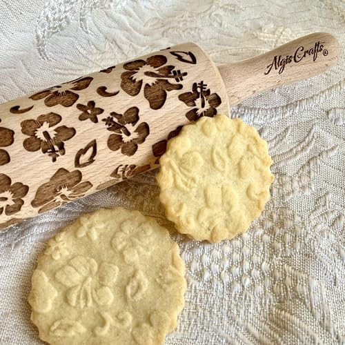 HAWAII 3 KID Rolling Pin SET. Wooden Laser Cut Mini Rolling Pins for cookies