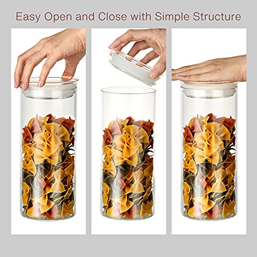 27oz Glass Jars with Airtight Lid Set of 2 (2 Count)