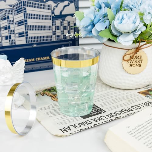 60 Pack Gold Plastic Cups (60 Count)