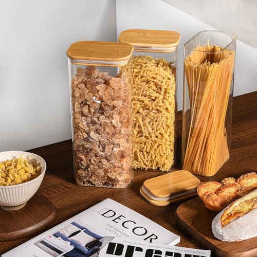 71oz 2.2Qt Rectangle Glass Storage Containers with Lids 4 (4 Count)