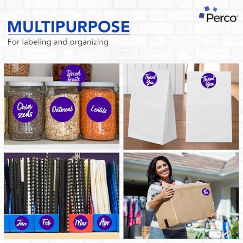 Purple Round Circle Dot Sticker 3