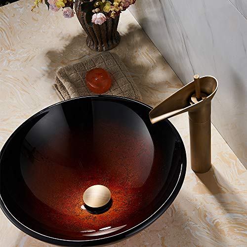 Antique Brass Pop Up Bathroom Vessel Sink Drain Stopper