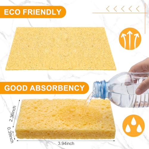 48 Pieces Compressed Wood Pulp Dish Sponges for Kitchen (48 Count)