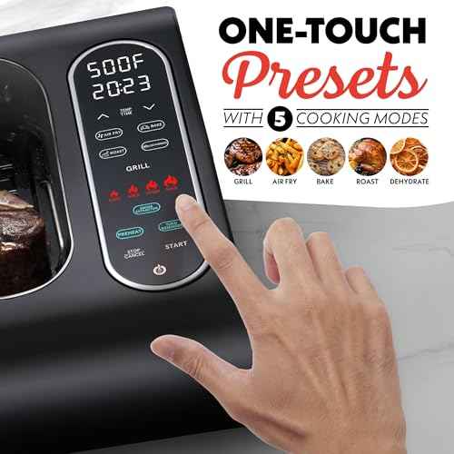 Smokeless Indoor Grill & Air Fryer raclette grill with Smoke Extracting Technology for indoor grill Extra