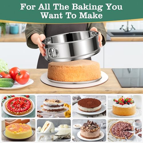 10 Inch Springform Cake Pan with Removable Bottom