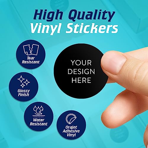 Custom Vinyl Stickers Your Image (100 Count)